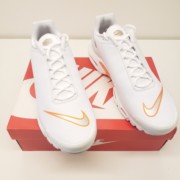 nike air max plus tn se white orange